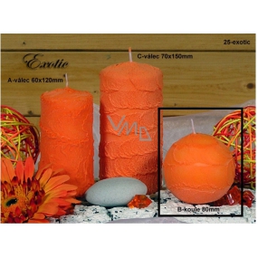 Lima Sirius Exotic vonná svíčka oranžová koule 80 mm 1 kus
