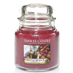 Yankee Candle Moroccan Argan Oil - Marocký arganový olej vonná svíčka Classic střední sklo 411 g