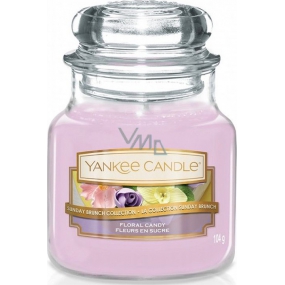 Yankee Candle Floral Candy - Dortík s květy vonná svíčka Classic malá sklo 104 g