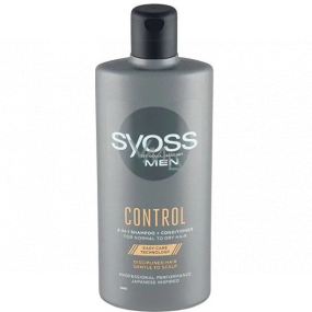 Syoss Men Control 2v1 šampon pro normální a suché vlasy 440 ml