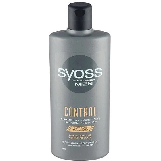 Syoss Men Control 2v1 šampon pro normální a suché vlasy 440 ml