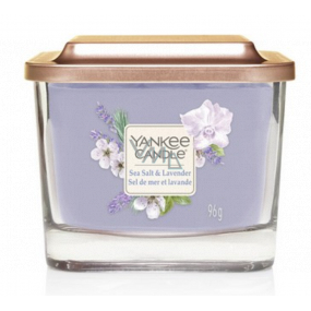 Yankee Candle Sea Salt & Lavender - Mořská sůl a levandule sojová vonná svíčka Elevation malá sklo 1 knot 96 g