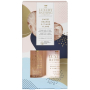 Grace Cole Pomeranč & Ylang ylang tělové mléko 100 ml + sprchový gel 100 ml + koupelová houba, kosmetická sada pro ženy
