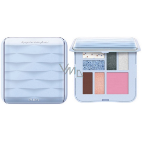 Pupa Wave Trousse make-up kazeta pro líčení očí a obličeje 002 Light Blue 8 g