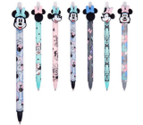 Colorino Gumovatelné pero Minnie Mouse světle šedé, modrá náplň 0,5 mm
