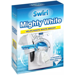 Swirl Mighty White ubrousky do pračky na bělení prádla 12 kusů