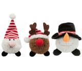 Trixie Vánoční plyšový míček Santa Claus, Sob a Sněhulák 18 - 29 cm různé druhy
