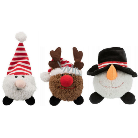 Trixie Vánoční plyšový míček Santa Claus, Sob a Sněhulák 18 - 29 cm různé druhy