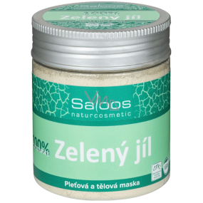 Saloos Bio 100% Zelený jíl francouzský pleťová maska 140 g