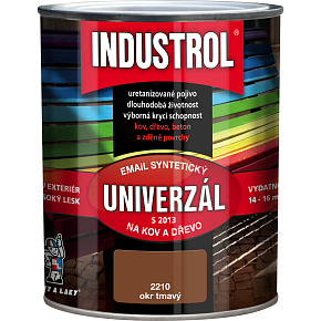 Industrol S2013 univerzál lesk vrchní barva na kov a dřevo, 2210 okr tmavý, 600 ml Industrol S2013 univerzál lesk vrchní barva na kov a dřevo, 2210 okr tmavý, 600 ml