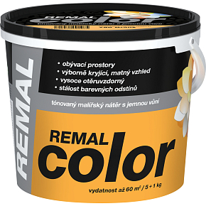 REMAL Color malířská barva na zeď 790 oranžová, 5 + 1 kg REMAL Color malířská barva na zeď 790 oranžová, 5 + 1 kg