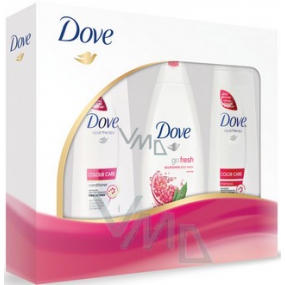 Dove Color Care šampon 250 ml + kondicionér 200 ml + sprchový gel 250 ml, kosmetická sada