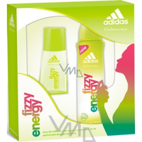 Adidas Fizzy Energy toaletní voda 30 ml + deodorant sprej 150 ml, kosmetická sada