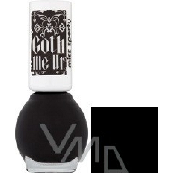 Miss Sporty Goth Me Up lak na nehty 333 Goth Me Black 7 ml