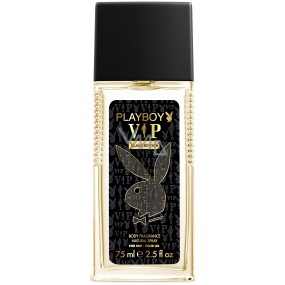 Playboy Vip Black Edition for Him parfémovaný deodorant sklo pro muže 75 ml