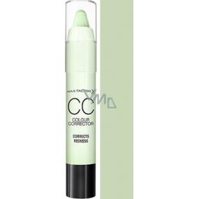 Max Factor CC Colour Corrector Corrects Redness korektor pro neutralizaci zarudlých oblastí 01 Green Reducer 3,3 g