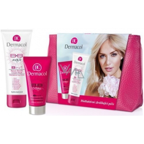 Dermacol BB zkrášlující BB krém 50 ml + multiaktivní mycí krém 8v1 100 ml + taštička, kosmetická sada