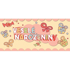 Bohemia Gifts Mléčná čokoláda Veselé narozeniny, dárková 100 g