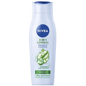 Nivea Care Express 2v1 šampon a kondicionér, 250 ml Nivea Care Express 2v1 šampon a kondicionér, 250 ml