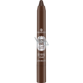 Essence Butter Stick Glossy Love barva na rty 05 Melted Choc 2,2 g