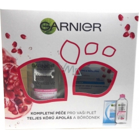 Garnier Skin Naturals micelární voda 3v1 pro citlivou pleť 400 ml + Moisture + Aqua Bomb superhydratační vyplňující textilní pleťová maska 32 g, kosmetická sada