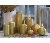 Lima Alfa svíčka zlatá koule 60 mm 1 kus