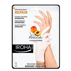 Iroha Repair Regenerační maska na ruce a nehty s broskvovým sérem 2 x 9 ml