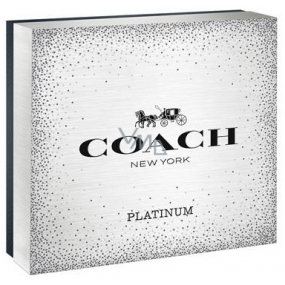 Coach Platinum parfémovaná voda pro muže 100 ml + sprchový gel 100 ml + parfémovaná voda pro muže 7,5 ml, dárková sada