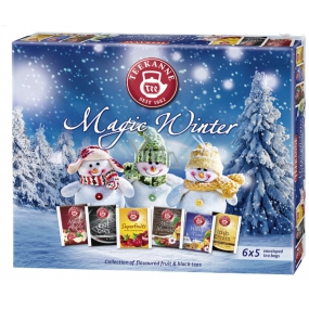 Teekanne Magic Winter Kolekce ovocno-bylinných čajů nálevové sáčky 6 x 5 kusů, dárková sada