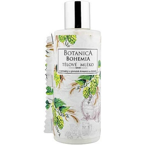Bohemia Gifts Botanica Chmel a obilí pivní tělové mléko 200 ml