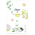 Dove Nourishing Secrets Osvěžujíci Go Fresh Touch Okurka & Zelený sprchový gel 250 ml + toaletní mýdlo 100 ml + houba na myti, kosmetická sada