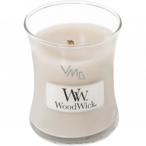 WoodWick Smoked Jasmine - Kouřový jasmín vonná svíčka s dřevěným knotem a víčkem sklo malá 85 g