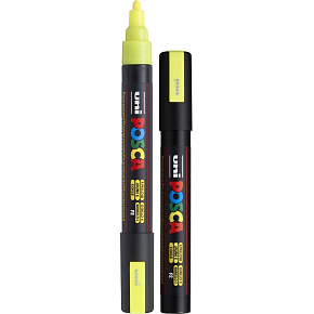 Posca Univerzální akrylátový popisovač 1,8 - 2,5 mm Fluo-žlutá PC-5M