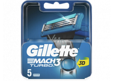 Gillette Mach3 Turbo 3D náhradní hlavice 5 kusů pro muže