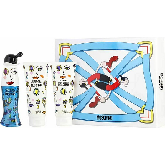 Moschino So Real Cheap and Chic toaletní voda pro ženy 50 ml + tělové mléko 100 ml + sprchový gel 100 ml, dárková sada