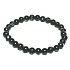 Perleť černá náramek elastický syntetický, kulička 6 mm / 16 - 17 cm, symbol ženskosti