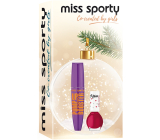 Miss Sporty Pump Up Booster řasenka Extra Black 12 ml + 1 Min to Shine lak na nehty 220 7 ml, kosmetická sada pro ženy