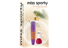 Miss Sporty Pump Up Booster řasenka Extra Black 12 ml + 1 Min to Shine lak na nehty 220 7 ml, kosmetická sada pro ženy