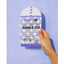 Bubble´t Jasmine Bubble Tea textilní hydratační maska pro všechny typy pleti 20 ml