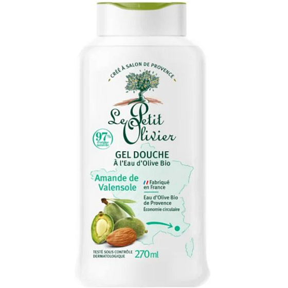 Le Petit Olivier Mandle z Valensole hydratační a vyživující sprchový gel 270 ml