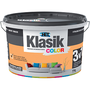 Het Klasik Color malířská barva, 0777 meruňka, 4 kg Het Klasik Color malířská barva, 0777 meruňka, 4 kg