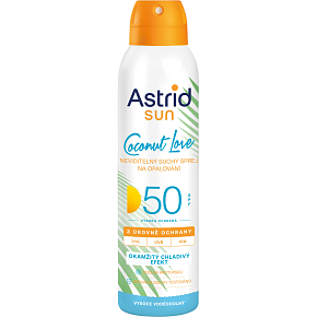 Astrid neviditelný suchý sprej na opalování OF 50, 150 ml Astrid neviditelný suchý sprej na opalování OF 50, 150 ml