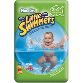 Huggies Little Swimmers 3-4 jednorázové pleny do vody 7-15 kg 12 kusů