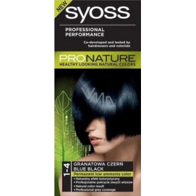 Syoss ProNature dlouhotrvající barva na vlasy1-4 modročerný