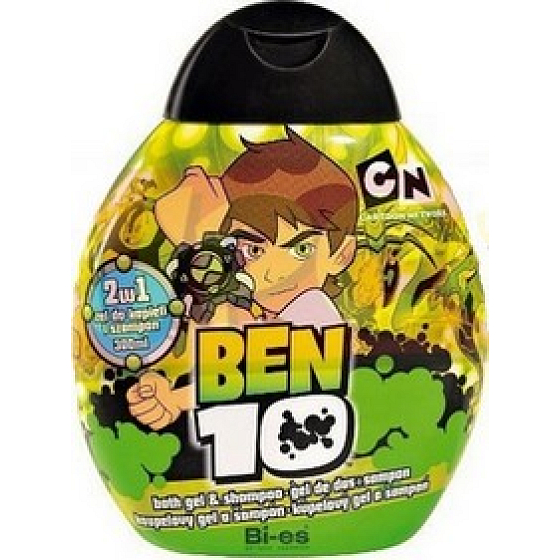 Cartoon Network Ben 10 2v1 koupelový a sprchový gel a šampón 250 ml