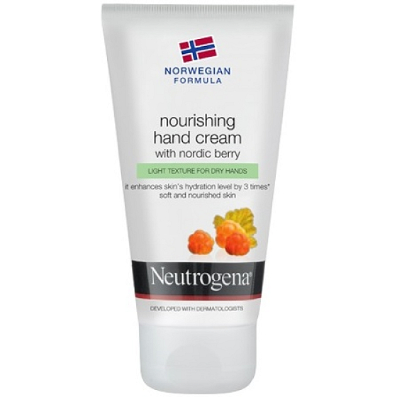 Neutrogena Nordic Berry výživný krém na ruce 75 ml pro suchou pokožku