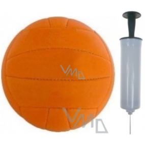 Garnier Volejbalový míč oranžový 1 kus + pumpička na míče 1 kus