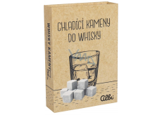 Albi Chladící kameny do Whisky, 9 chladících kamenů a sametový váček pro skladování