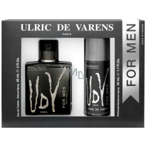 Ulric de Varens UDV for Men toaletní voda 60 ml + deodorant sprej 50 ml, dárková sada