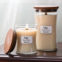 WoodWick Vanilla Bean - Vanilkový lusk vonná svíčka s dřevěným knotem a víčkem sklo střední 275 g